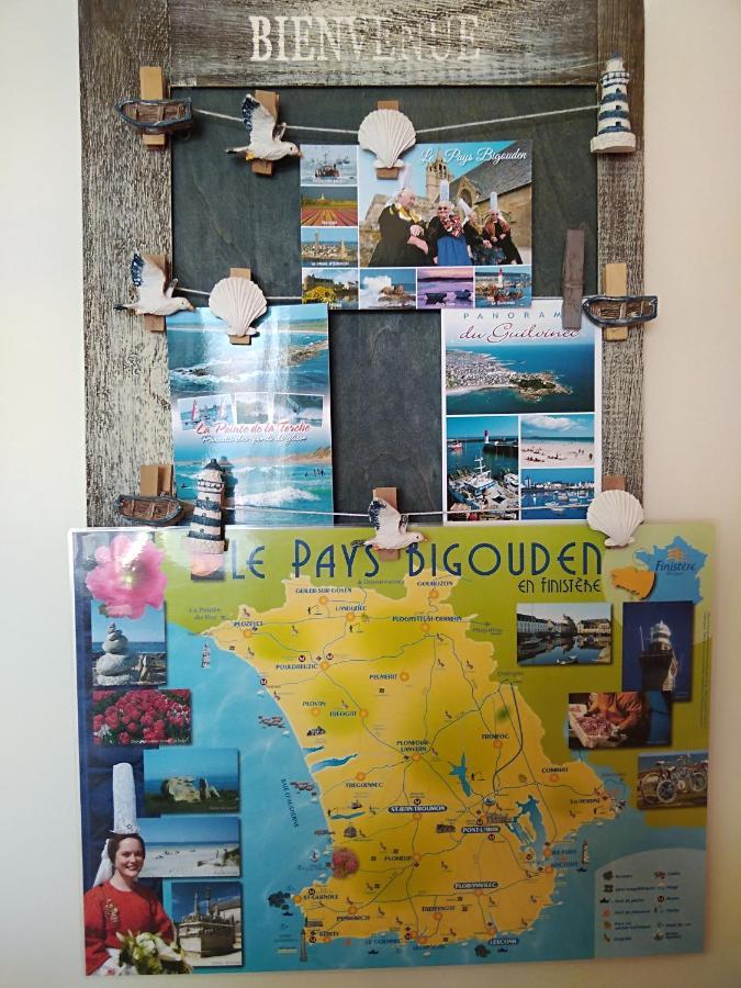 La Rose Des Mers Tréffiagat Exteriör bild